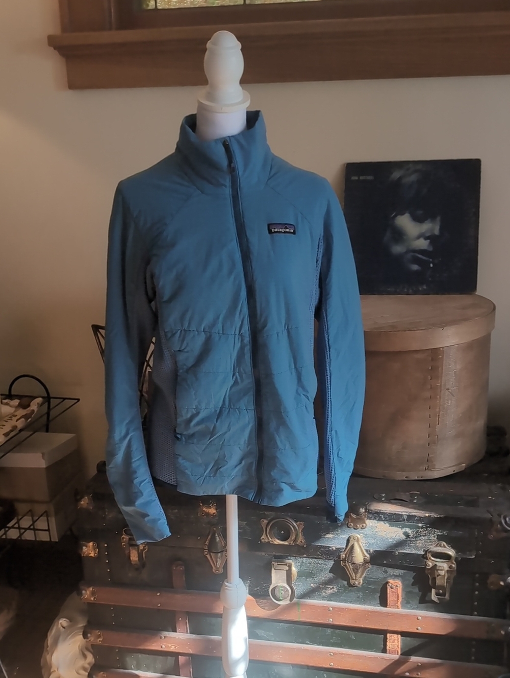 Patagonia Baby Blue Lightweight Full-Zip Jacket